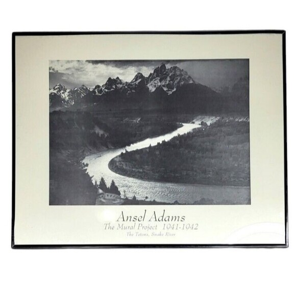 Ansel Adams The Mural Project 1941-1942 The Tetons Snake River Original Print - Picture 1 of 5